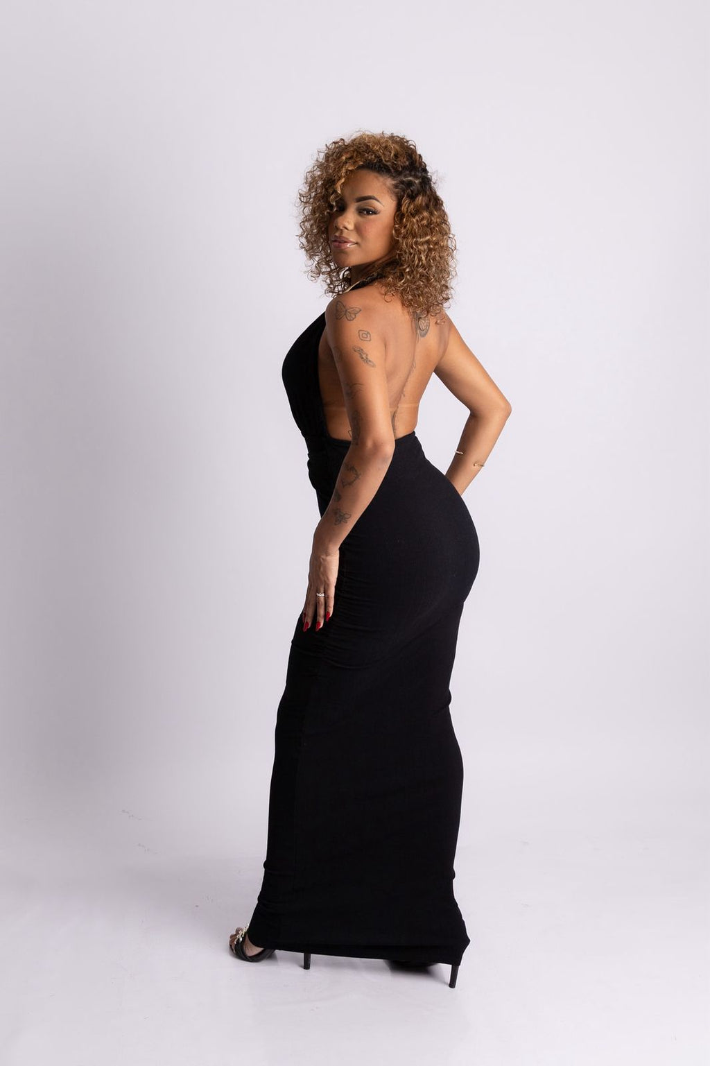 Vestido Longo Costas Nua