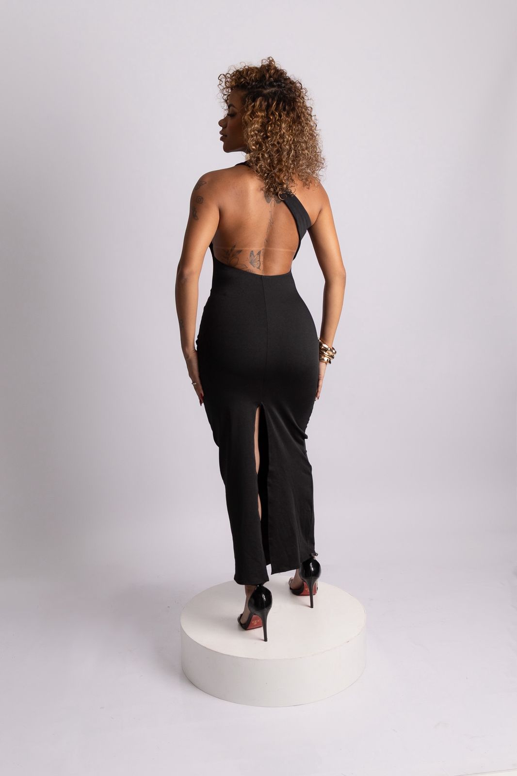 Vestido Alça Única Longo